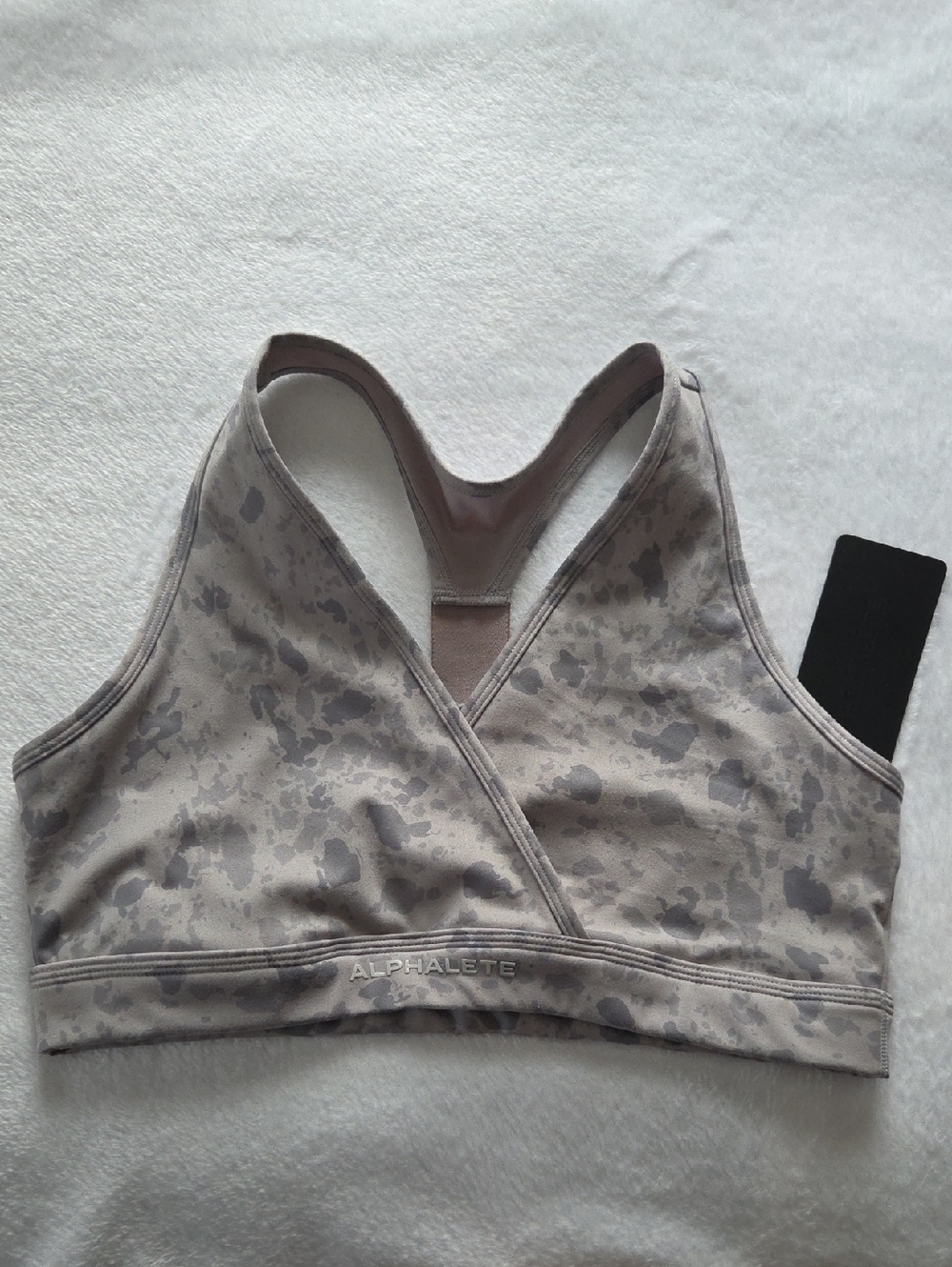 NWT- Alphalete Surface Wrap Sports Bra-Pebble